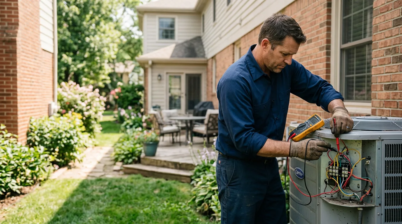 HVAC technician working near Scammon, KS